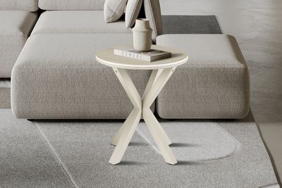 Noa: Round coffee table 50cm (Stone)