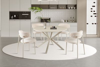 Noa: Round dining table 120cm (Stone)