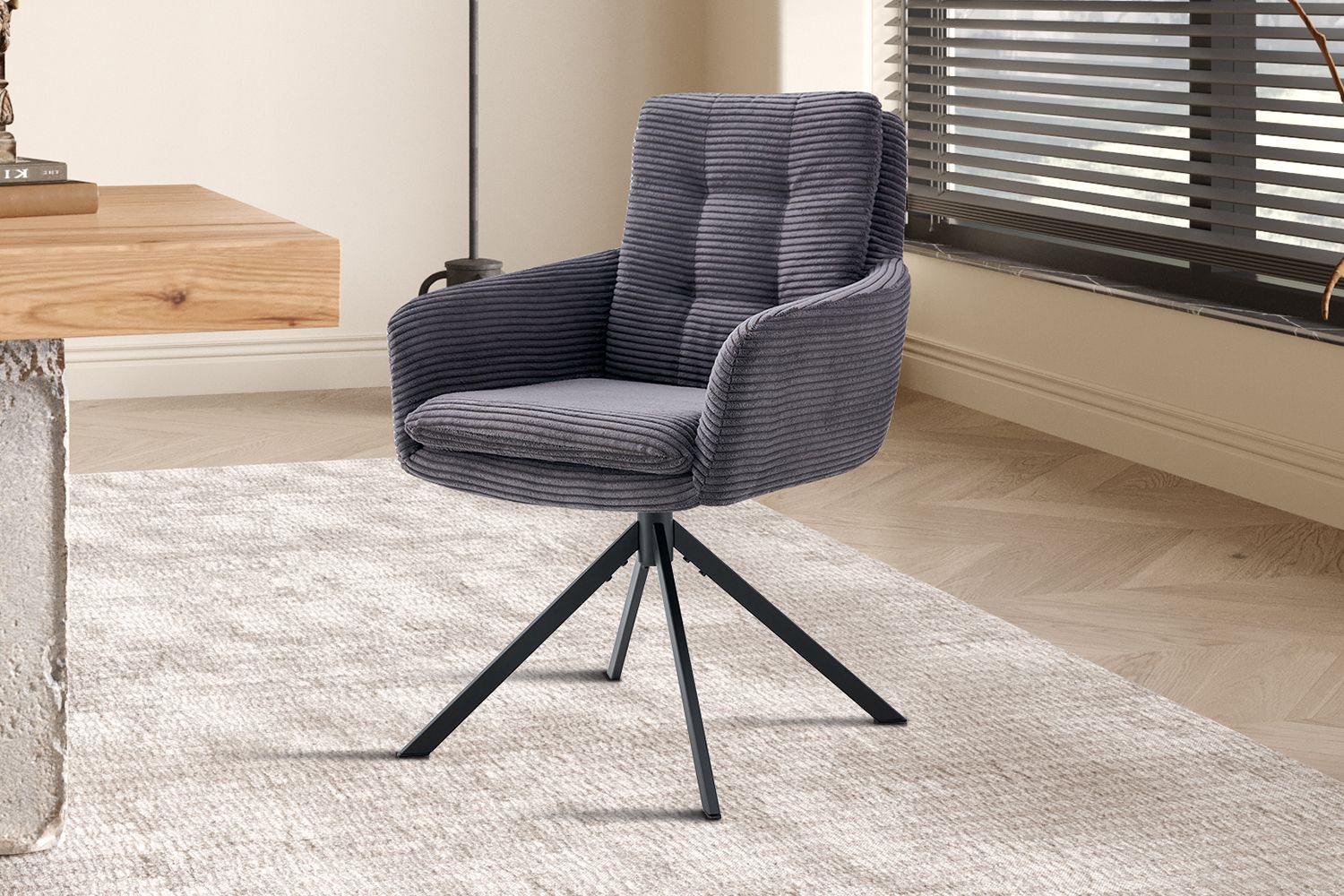Luna 360°to-0 (Fabric corduroy grey)