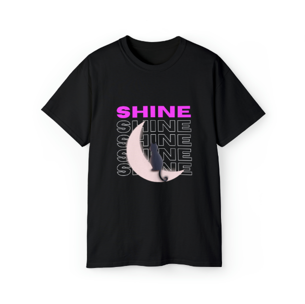 &quot;SHINE&quot; UNISEX MEN WOMEN STREETWEAR GRAPHIC T-SHIRT