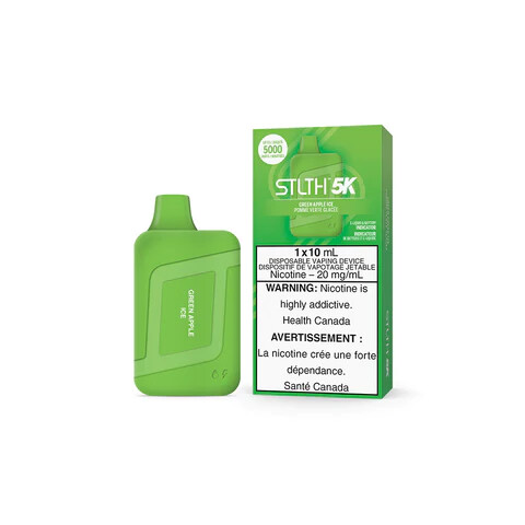Green Apple Ice - STLTH 5K Disposable, Nicotine: 20mg (Discontinued)
