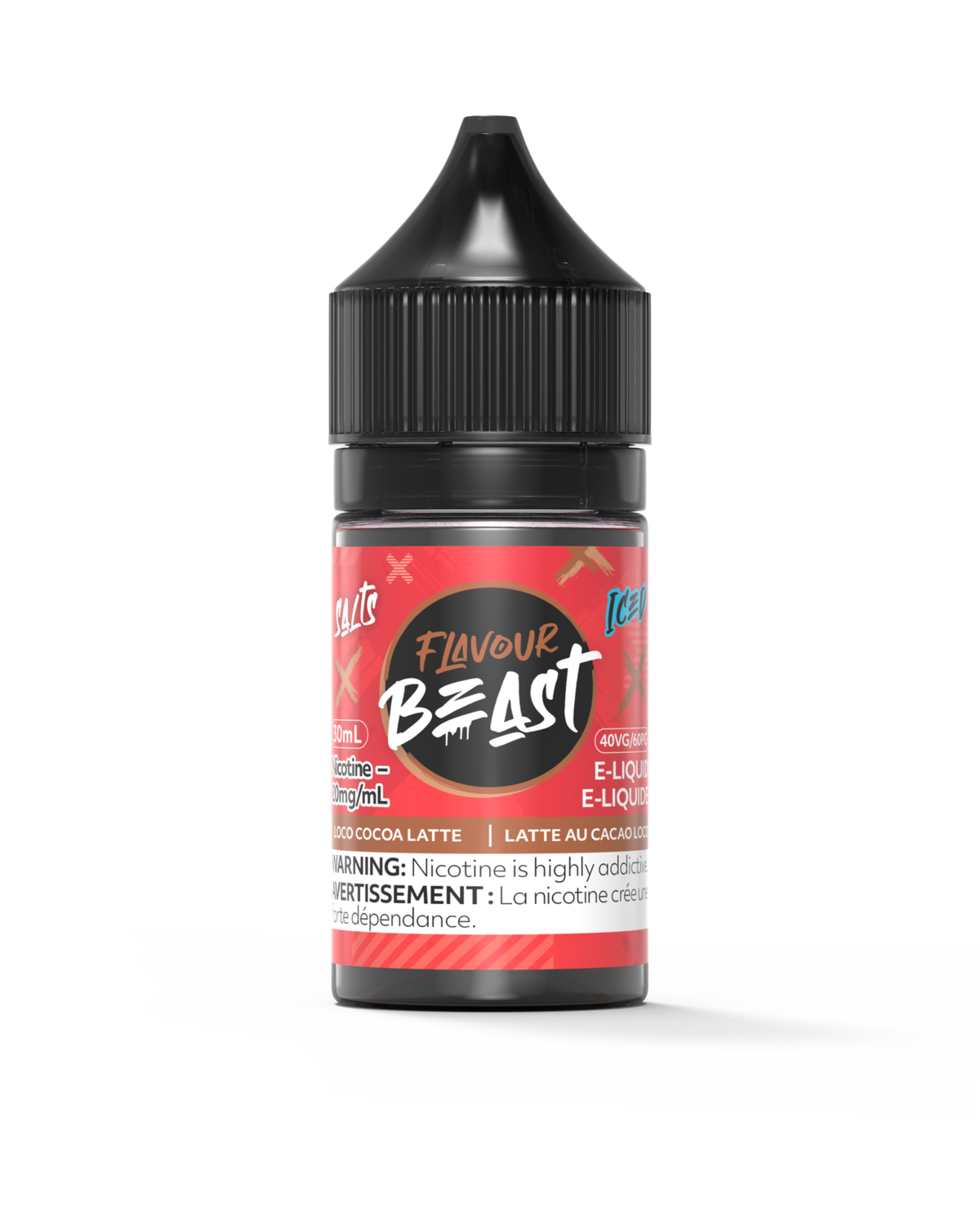 Loco Cocoa Latte Iced by Flavour Beast Salt, Size: 30ml, Nicotine: 20mg