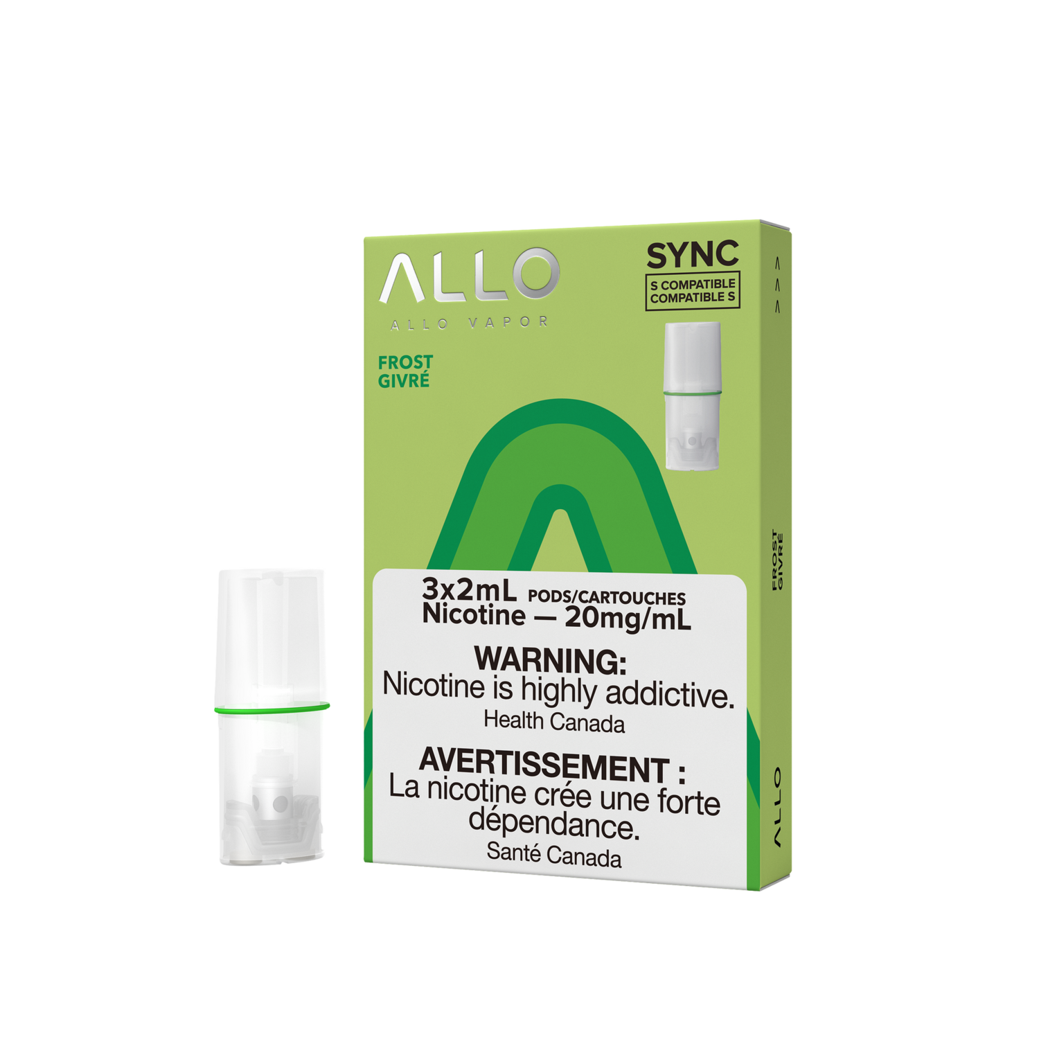 Frost Allo Sync Pods (S-Compatible), Nicotine: 20mg