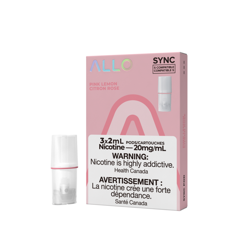 Pink Lemon Allo Sync Pods (S-Compatible), Nicotine: 20mg