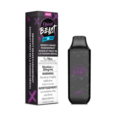Groovy Grape Passionfruit Iced - Flavour Beast Flow Disposable