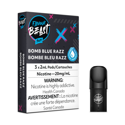 Bomb Blue Razz - Flavour Beast Pods (S-Compatible)