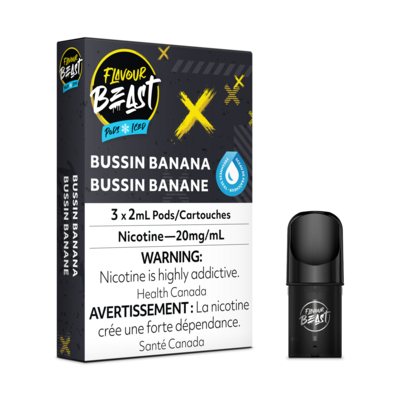 Bussin Banana Ice - Flavour Beast Pods (S-Compatible)