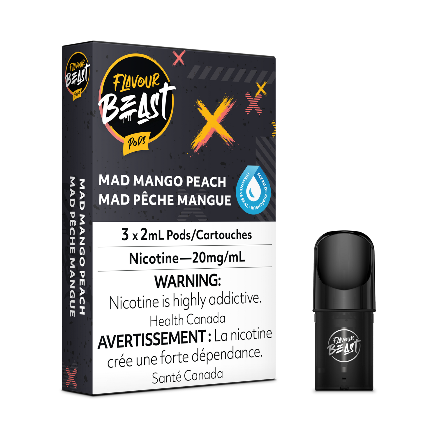 Mad Mango Peach - Flavour Beast Pods (S-Compatible)