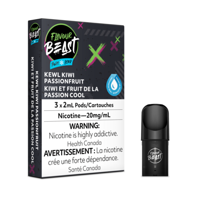 Kewl Kiwi Passionfruit Iced - Flavour Beast Pods (S-Compatible)