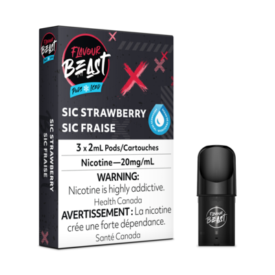 Sic Strawberry Iced - Flavour Beast Pods (S-Compatible)