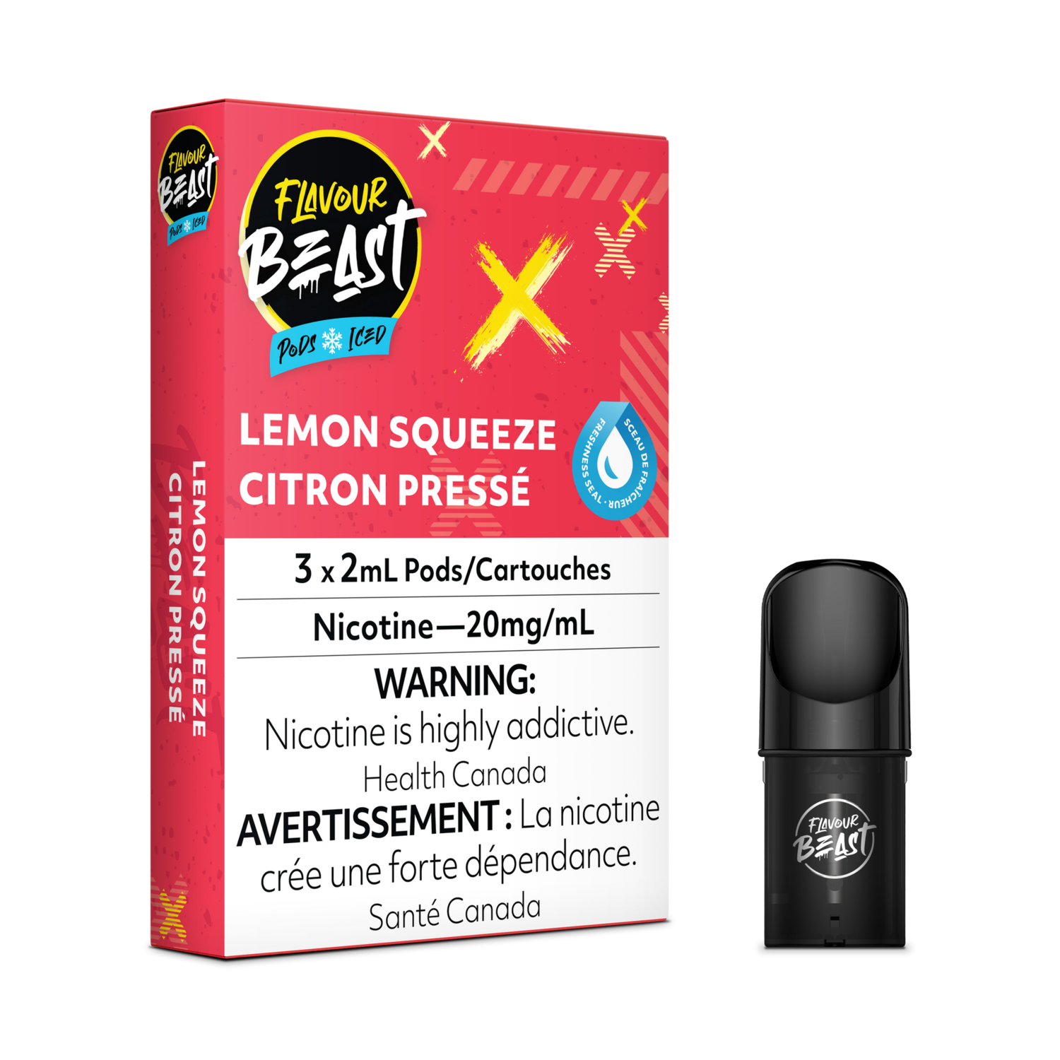Lemon Squeeze Iced - Flavour Beast Pods (S-Compatible)