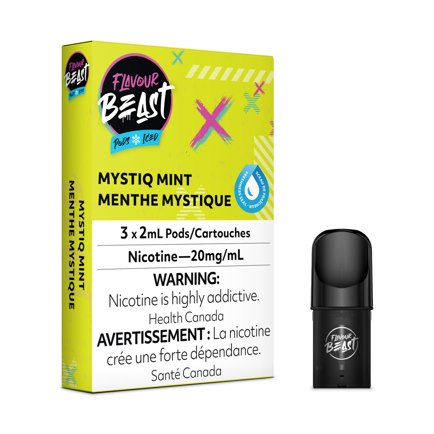 Mystiq Mint Iced - Flavour Beast Pods (S-Compatible)