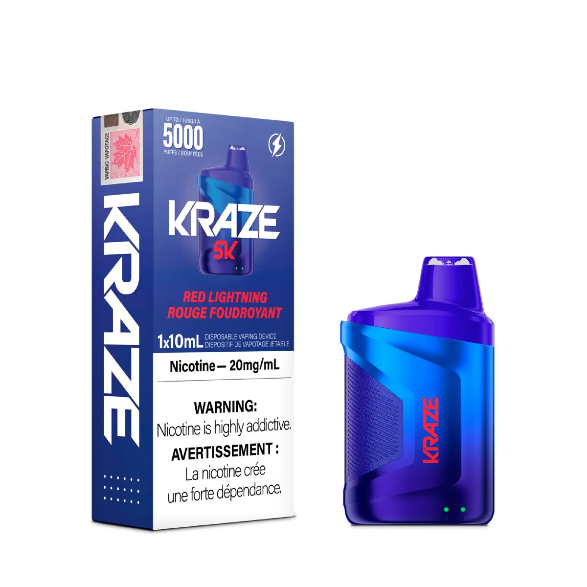 Red Lightning - Kraze 5000 Disposable