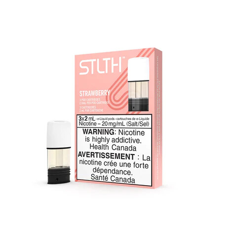 Strawberry STLTH Pods, Nicotine: 0mg