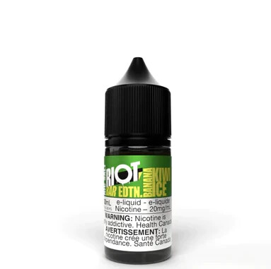 Banana Kiwi Ice by Riot Bar Salt, Size: 30ml, Nicotine: 10mg