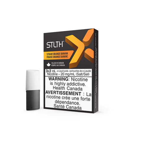 Straw Orange Banana STLTH X Pods, Nicotine: 20mg