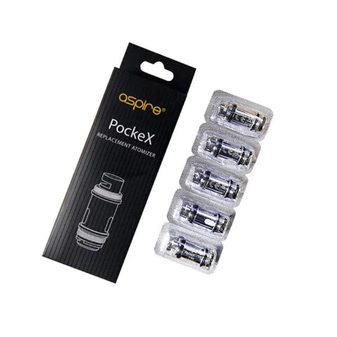 Aspire Pockex Replacement Coils, Resistance Level: 0.6 ohm