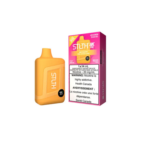 Juicy Peach Ice - STLTH 8K Pro Disposable, Nicotine: 20mg