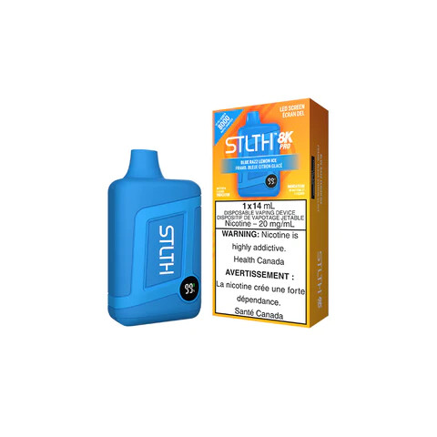 Blue Razz Lemon Ice - STLTH 8K Pro Disposable, Nicotine: 20mg