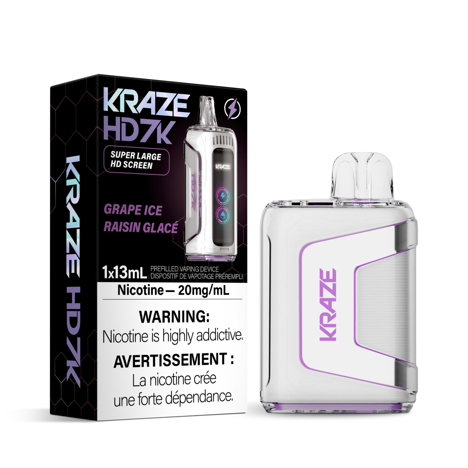 Grape Ice - Kraze HD 7000 Disposable