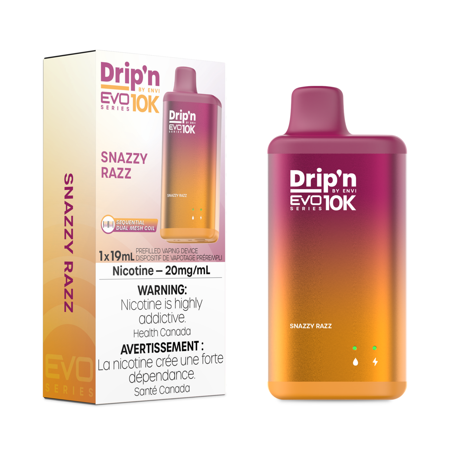 Snazzy Razz - Drip'n by Envi Evo Series 10K Disposable