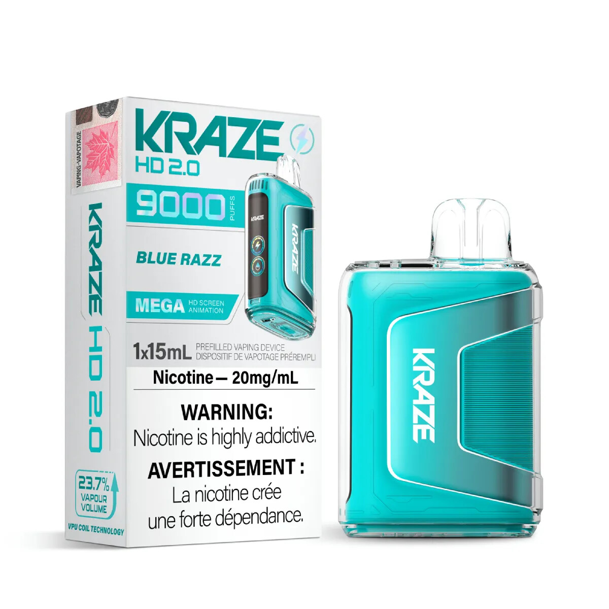 Blue Razz - Kraze HD 2.0 Disposable