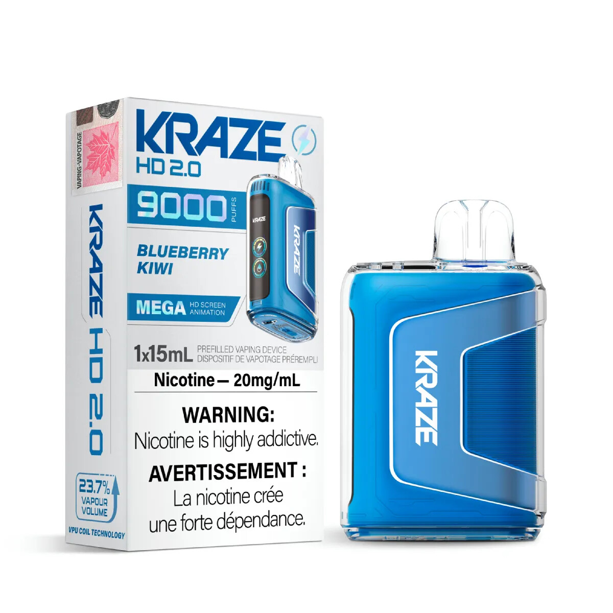 Blueberry Kiwi - Kraze HD 2.0 Disposable