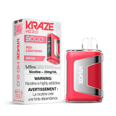Red Lightning - Kraze HD 2.0 Disposable