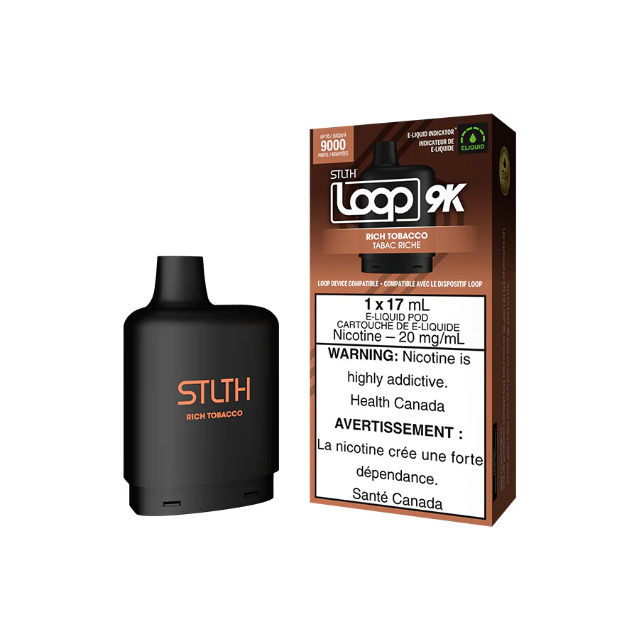 Rich Tobacco STLTH LOOP 9K Pod, Nicotine: 20mg