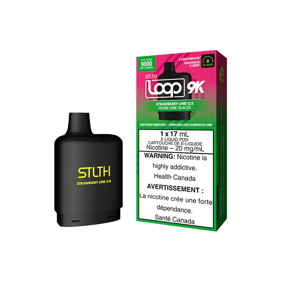 Strawberry Lime Ice STLTH LOOP 9K Pod, Nicotine: 20mg