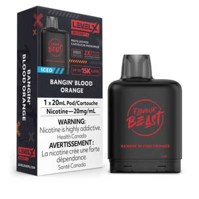 Bangin' Blood Orange Flavour Beast Level X Boost Pods