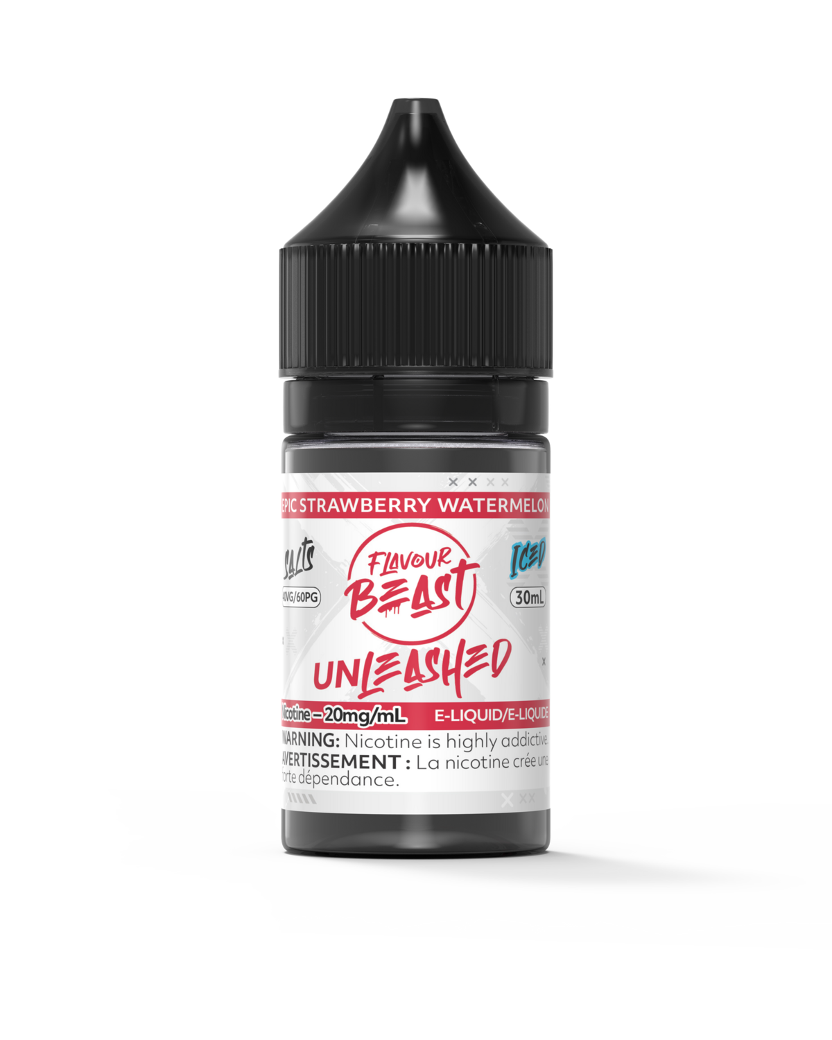 Epic Strawberry Watermelon by Flavour Beast Unleashed Salt, Size: 30ml, Nicotine: 20mg