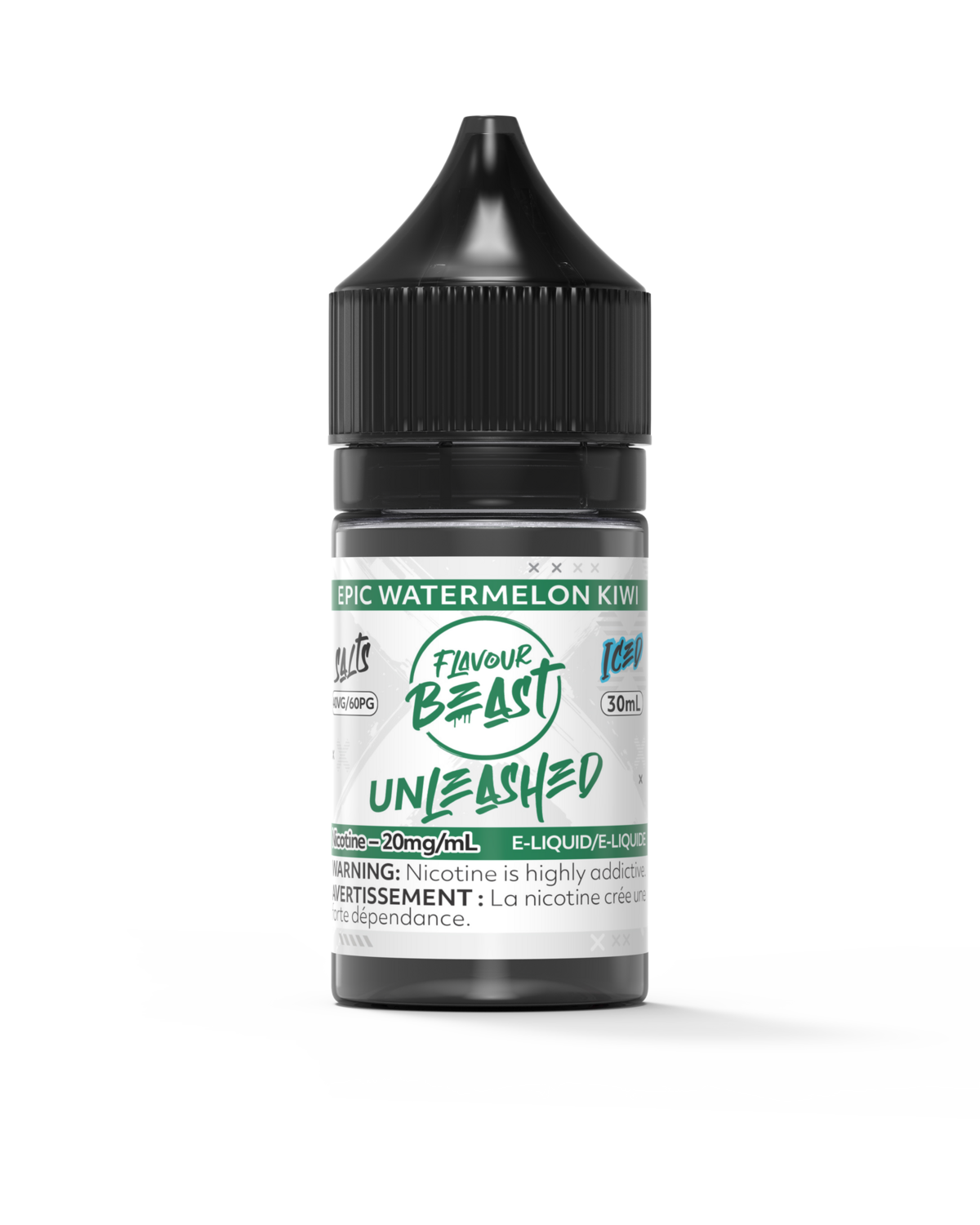 Epic Watermelon Kiwi by Flavour Beast Unleashed Salt, Size: 30ml, Nicotine: 20mg