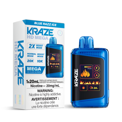 Blue Razz Ice - Kraze HD Mega 20K Disposable
