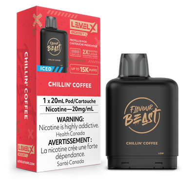 Chillin&#39; Coffee Iced Flavour Beast Level X Boost Pod