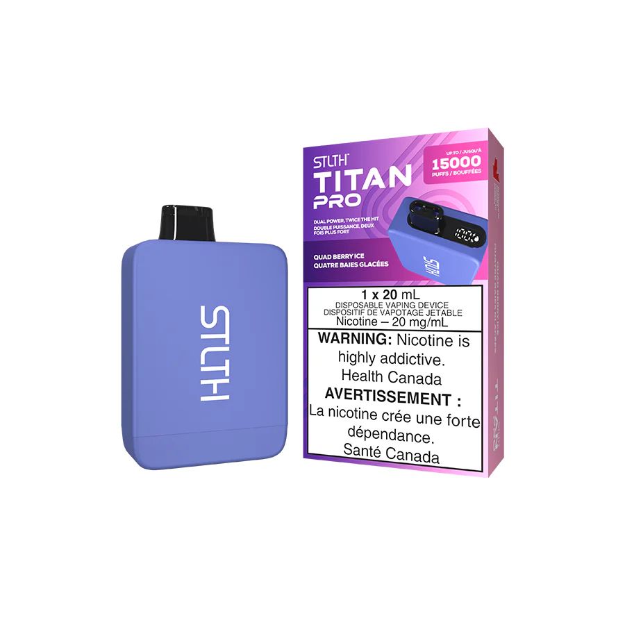 Quad Berry Ice - STLTH Titan Pro Disposable, Nicotine: 20mg