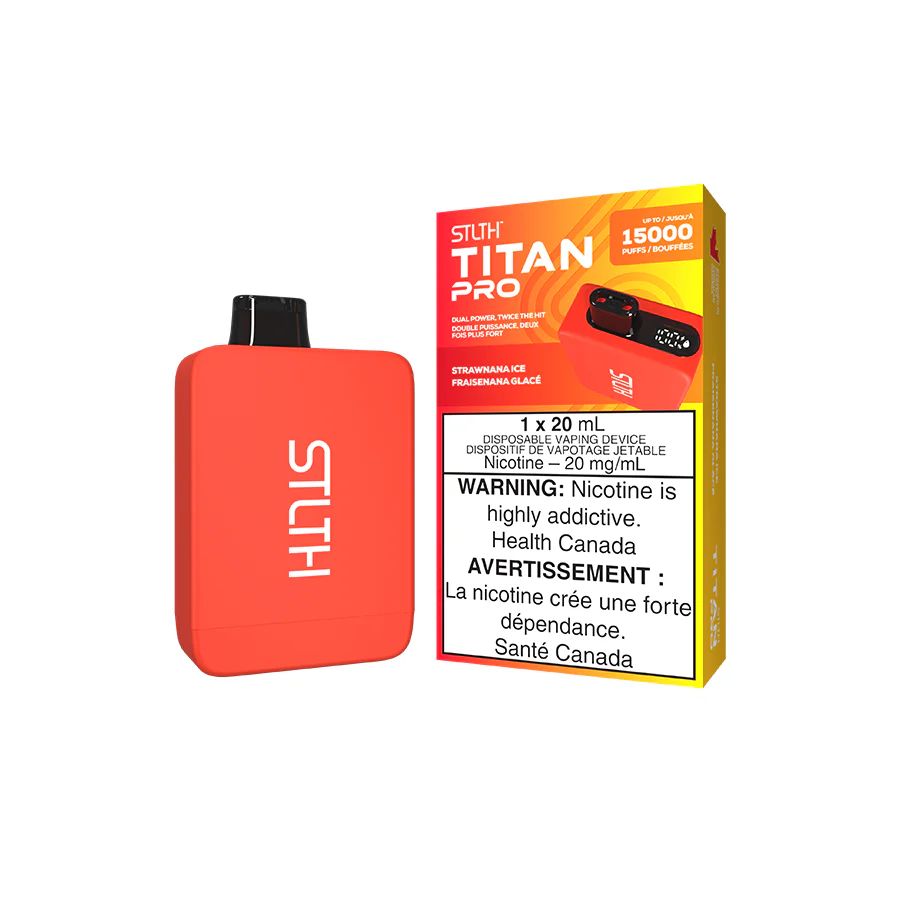 Strawnana Ice - STLTH Titan Pro Disposable, Nicotine: 20mg