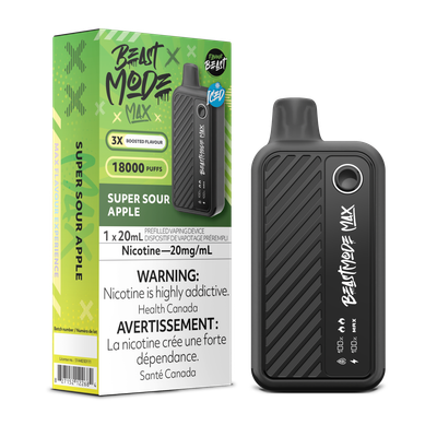 Super Sour Apple Iced - Flavour Beast Beast Mode Max