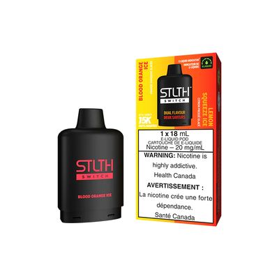 Blood Orange Ice and Lemon Squeeze Ice STLTH Switch Pod