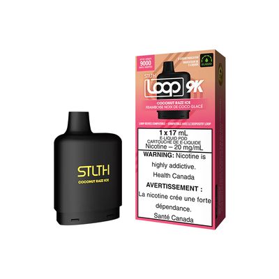 Coconut Razz Ice STLTH LOOP 9K Pod