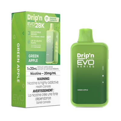 Green Apple - Drip&#39;n by Envi Evo Series 28K Disposable