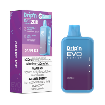 Grape Ice - Drip&#39;n by Envi Evo Series 28K Disposable