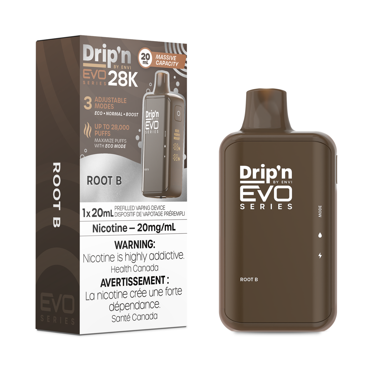 R.B.  - Drip&#39;n by Envi Evo Series 28K Disposable, Nicotine: 20mg