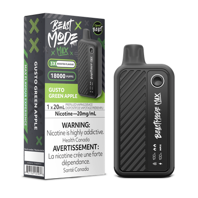 Gusto Green Apple - Flavour Beast Beast Mode Max, Nicotine: 20mg