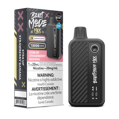 STR8 UP Strawberry Banana Iced - Flavour Beast Beast Mode Max