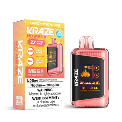 Frizzy Peach G Ice - Kraze HD Mega 20K Disposable