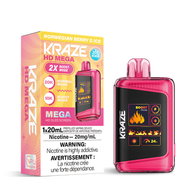 Norwegian Berry G Ice - Kraze HD Mega 20K Disposable