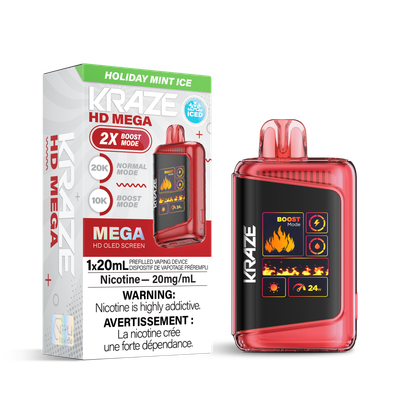 Holiday Mint Ice - Kraze HD Mega 20K Disposable