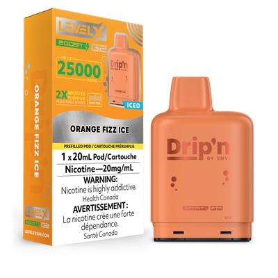 Orange Fizz Ice Drip&#39;n Level X Boost Pod