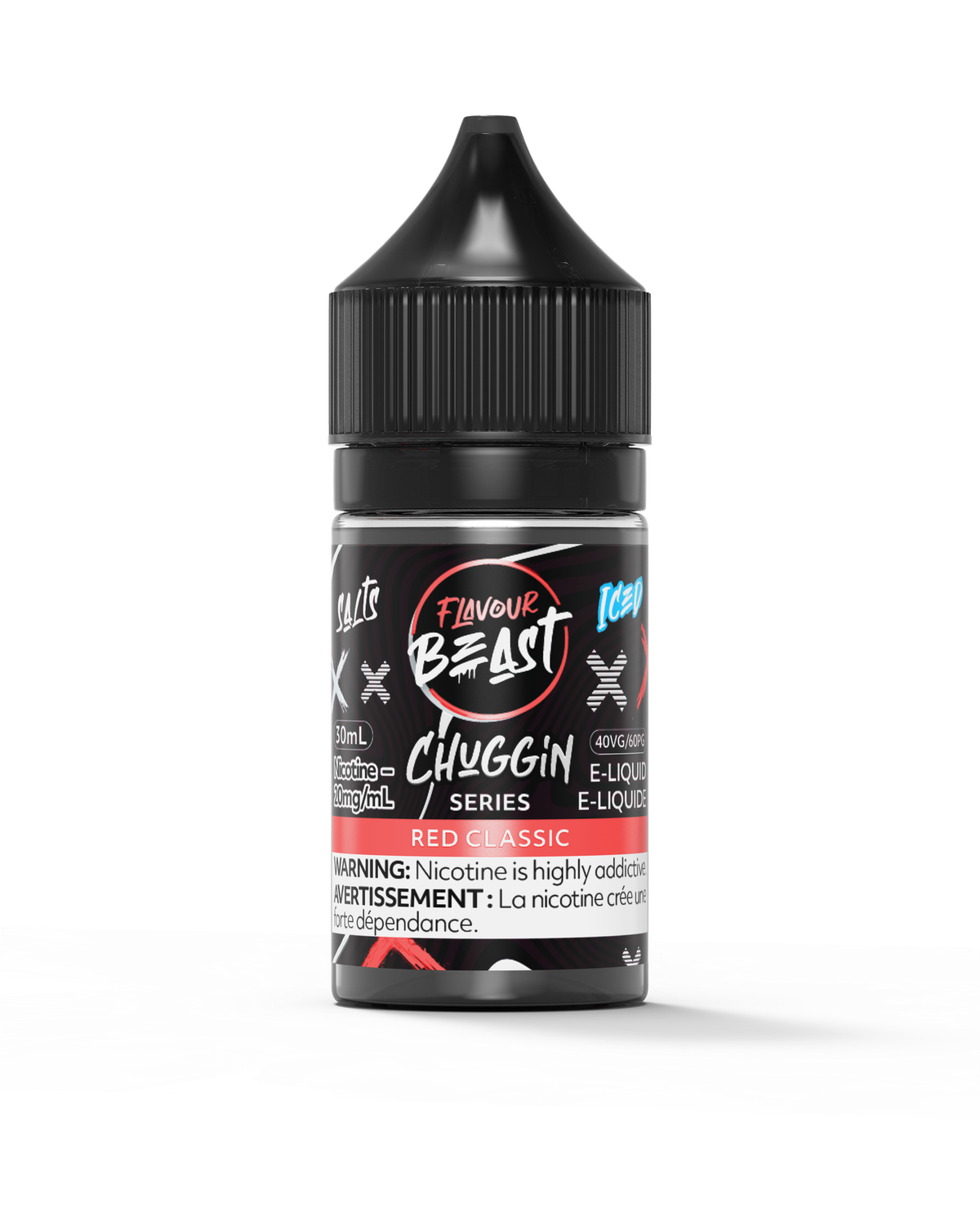 Chuggin&#39; Red Classic Iced by Flavour Beast Salt, Size: 30ml, Nicotine: 20mg